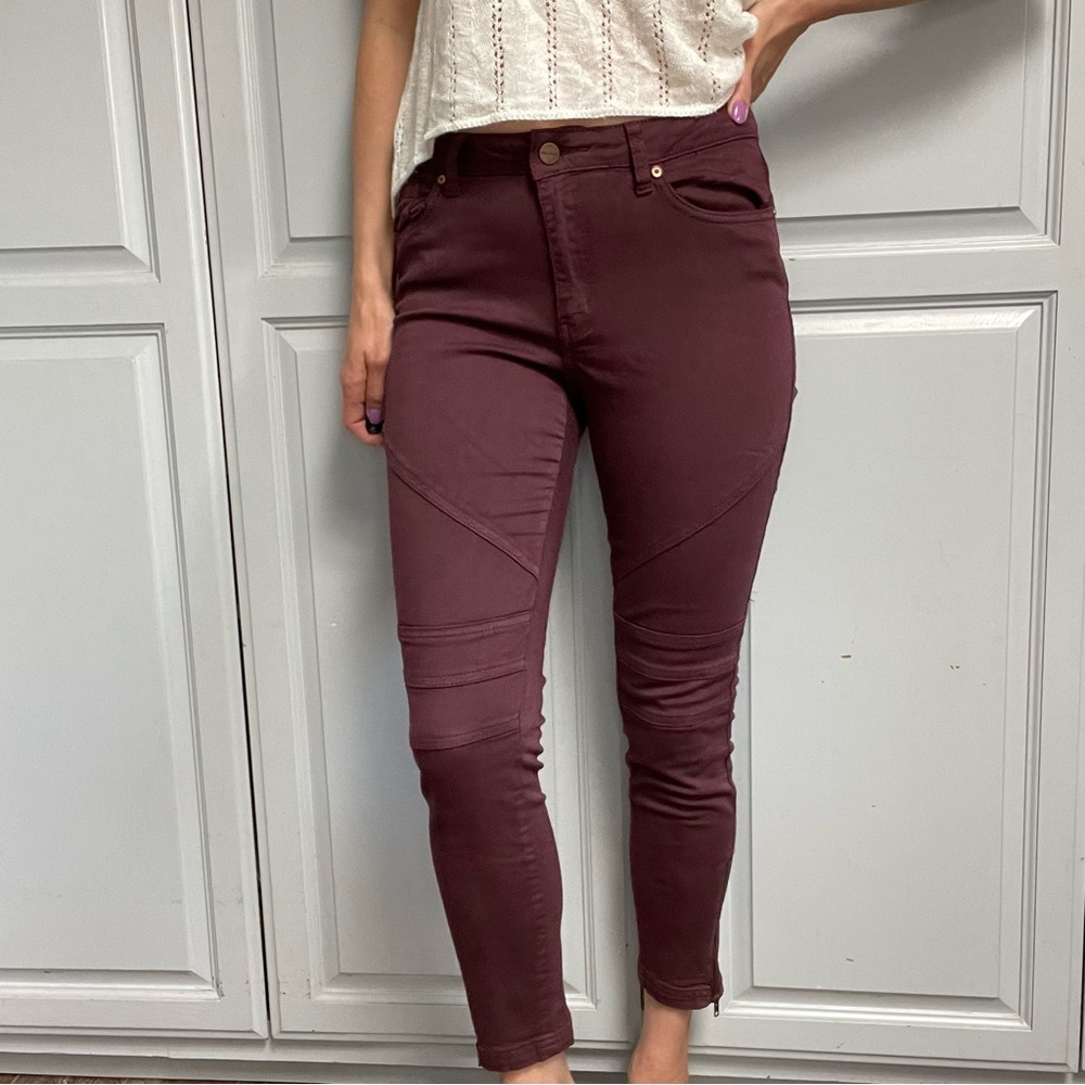 William B Moto Style Ankle Pants